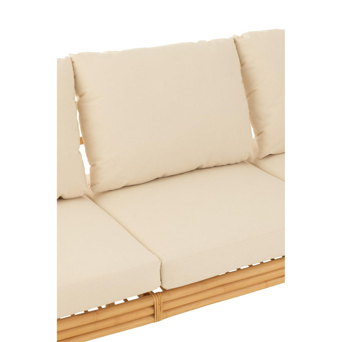 Kussen 3-zitsbank Naturel Linnen 73x187 cm-Kussens-J-Line