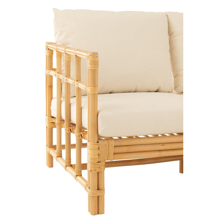 Kussen 3-zitsbank Naturel Linnen 73x187 cm-Kussens-J-Line