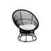 Kussen 3-zitsbank Zwart ijzer 90 cm 90x92x100 cm-Kussens-J-Line