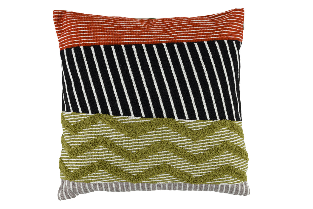Kussen Nira Polyester Groen 40x40 cm-Kussens-Creating Home