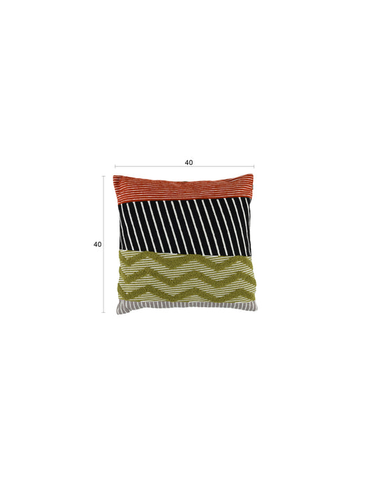 Kussen Nira Polyester Groen 40x40 cm-Kussens-Creating Home