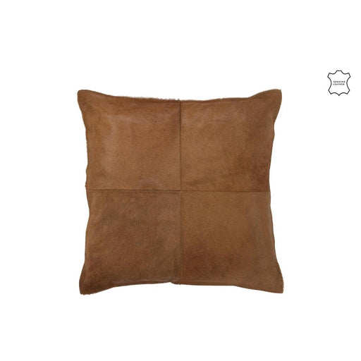 Kussen Sierkussen Goud Leer 45 cm 45x45x8 cm-Kussens-J-Line