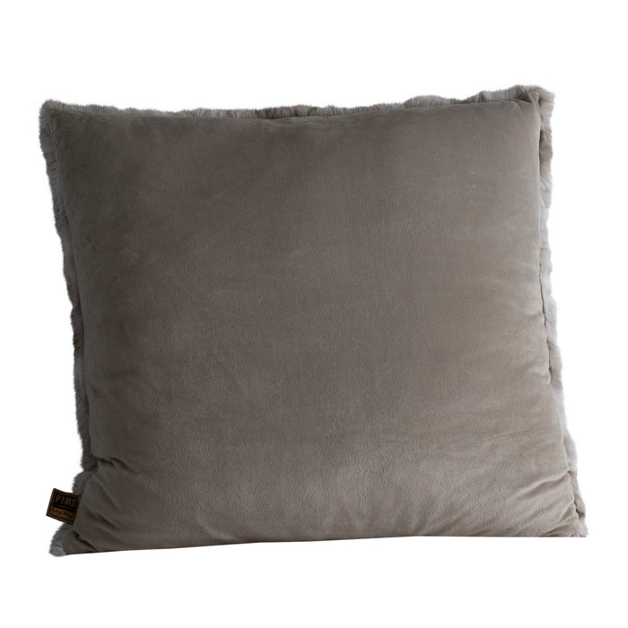 Decorative Cushion Linde Grey Faux Fur Throw Pillow Square L