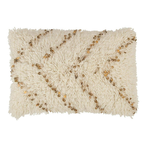 Kussen Sierkussen Wit Katoen Rechthoekig 60x40 cm-Kussens-J-Line