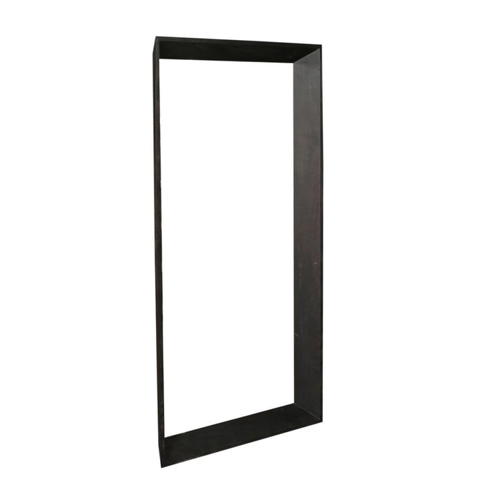 Kyro Zwart Acaciahout Hout Rechthoekig Spiegel Groot-Spiegels-PTMD