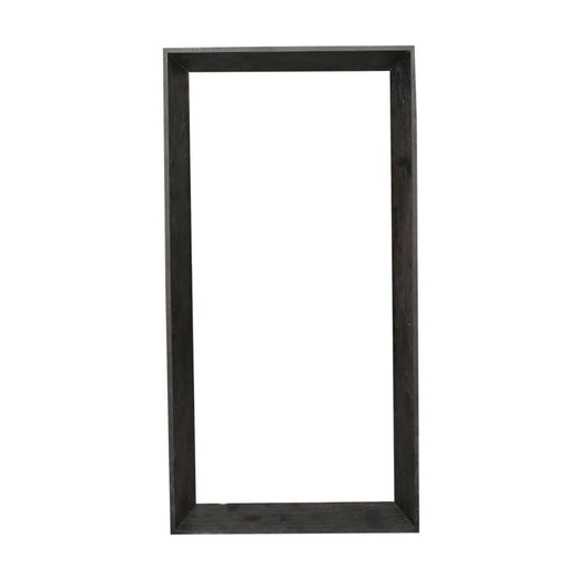 Kyro Zwart Acaciahout Hout Rechthoekig Spiegel Groot-Spiegels-PTMD