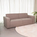 LABEL51 3-Zitsbank Kay Mushroom Bouclé 214x98x80 cm-3-Zitsbanken-LABEL51