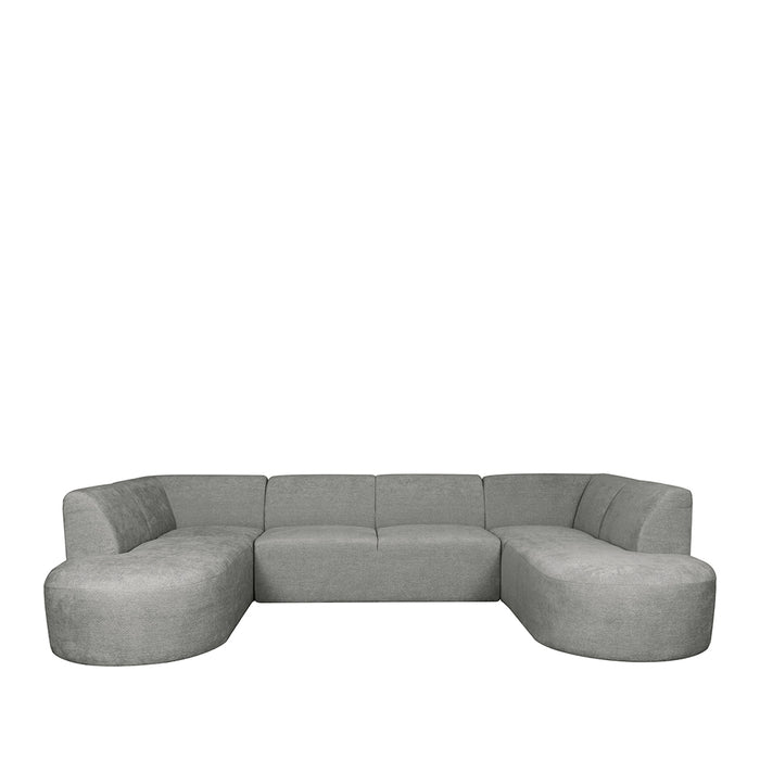 LABEL51 Bank Espen - Stone - Chenille - U-Bank-3-Zitsbanken-LABEL51