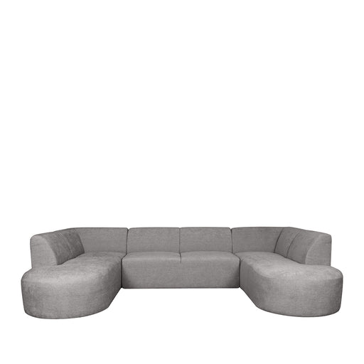 LABEL51 Bank Espen - Stone - Chenille - U-Bank-Hoekbanken-LABEL51