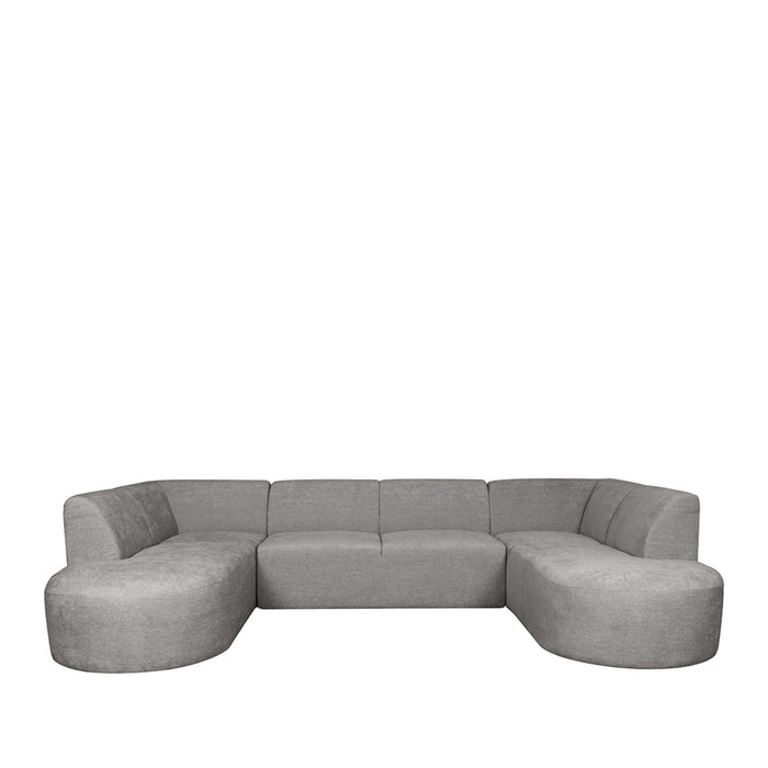 LABEL51 Bank Espen - Stone - Chenille - U-Bank-Hoekbanken-LABEL51