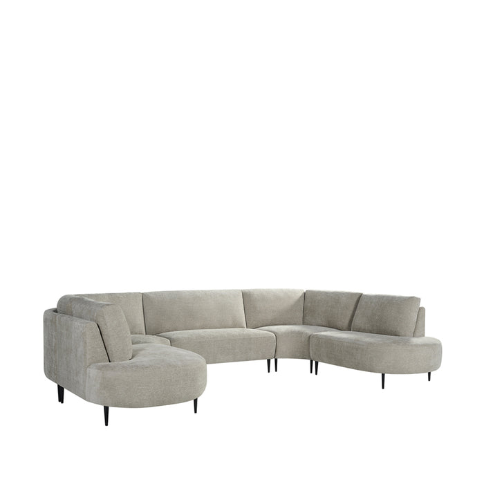 LABEL51 Bank Milano - Naturel - Chenille - U-Bank-Hoekbanken-LABEL51