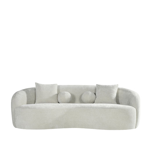 LABEL51 Bank Novo Naturel Chenille 3-Zits 236x124x80 cm-Banken-LABEL51