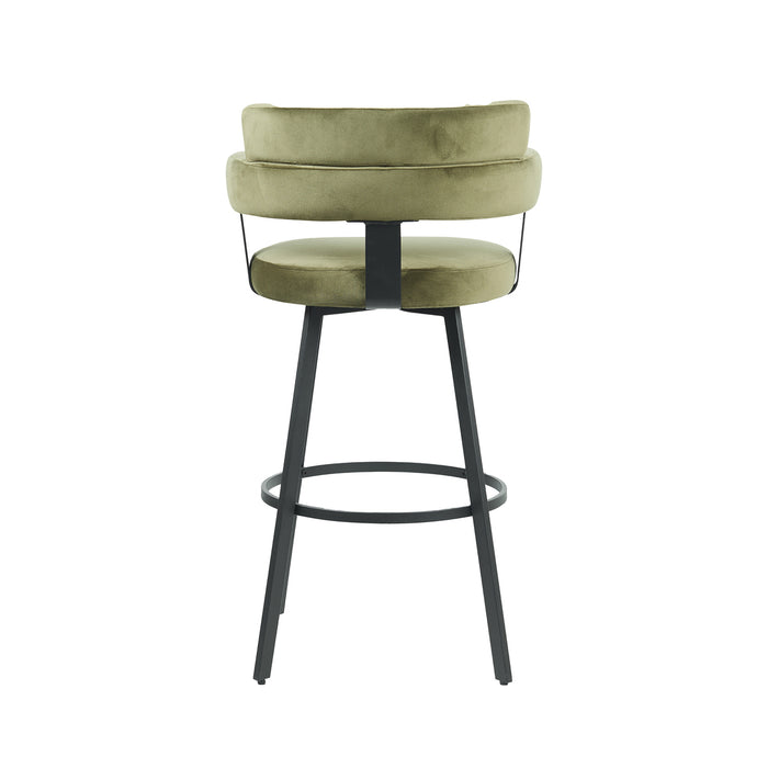 LABEL51 Barkruk Bardio - Hunter - Fluweel - Zithoogte 75-Barkrukken-LABEL51