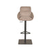 LABEL51 Barkruk Beauty Taupe Micro Suede Gaslift 52x89x113 cm-Barkrukken-LABEL51