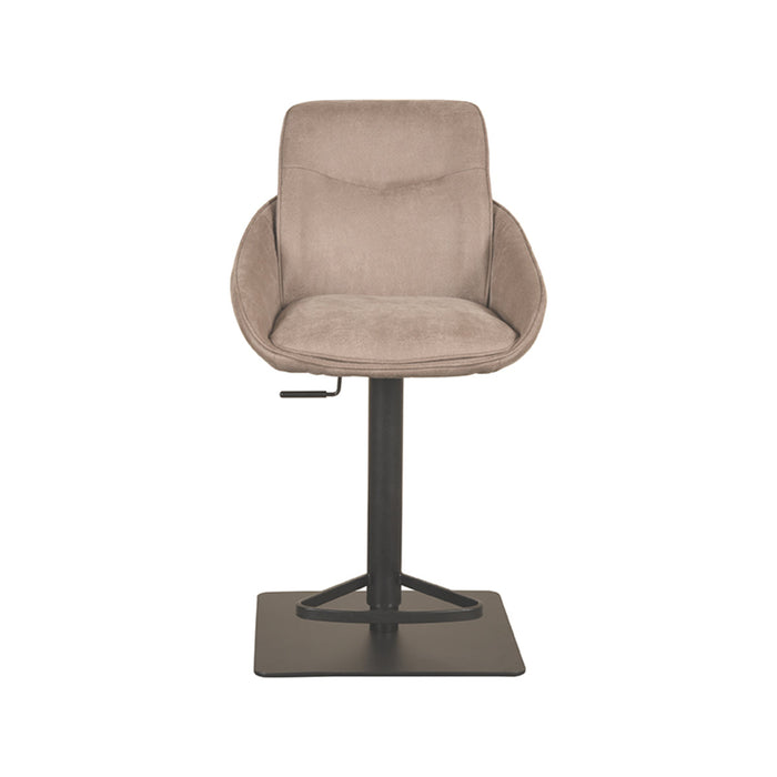 LABEL51 Barkruk Beauty - Taupe - Micro Suede - Gaslift-Barkrukken-LABEL51