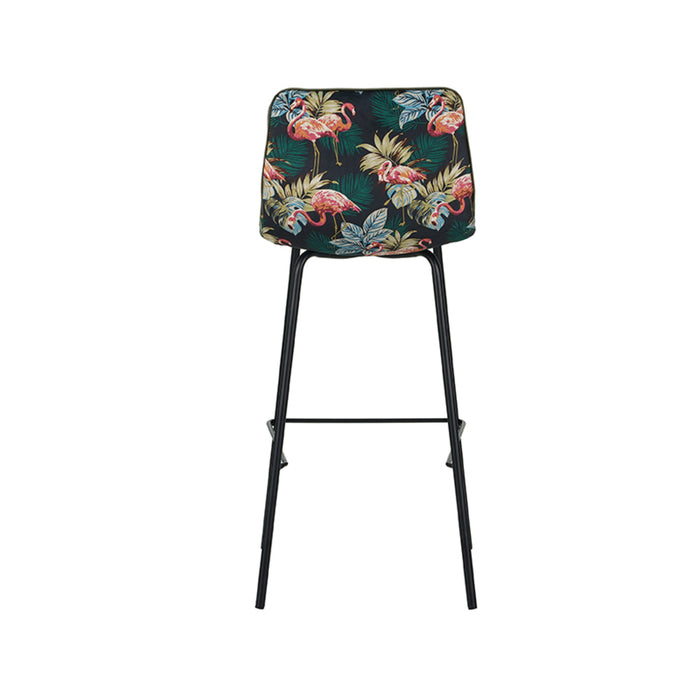 LABEL51 Barkruk Bistro Hunter fluweel hoog 44x51x115 cm