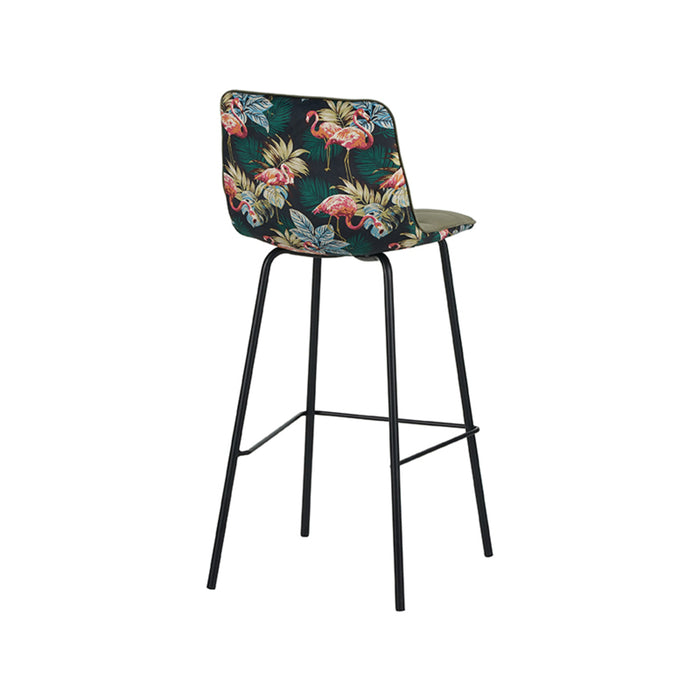 LABEL51 Barkruk Bistro Hunter Fluweel Hoog 44x51x115 cm-Barkrukken-LABEL51