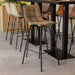 LABEL51 Barkruk Bistro Hunter Fluweel Hoog 44x51x115 cm-Barkrukken-LABEL51