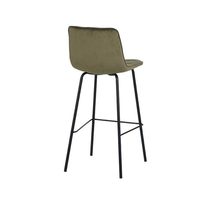 LABEL51 Barkruk Bistro - Hunter - Fluweel - Zithoogte 78-Barkrukken-LABEL51