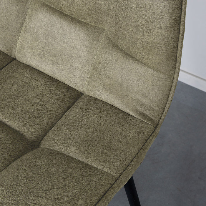 LABEL51 Barhocker Bistro - Moos - Microvelours - Hoch