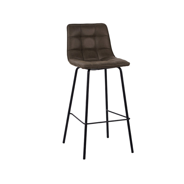 LABEL51 Barkruk Bistro - Moss - Micro Suede - Zithoogte 78-Barkrukken-LABEL51