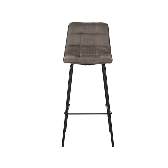 LABEL51 Barkruk Bistro - Taupe - Micro Suede - Zithoogte 78-Barkrukken-LABEL51