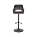 LABEL51 Barkruk Fer Antraciet Velours Gaslift 50x52x110 cm-Barkrukken-LABEL51