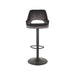 LABEL51 Barkruk Fer Antraciet Velours Gaslift 50x52x110 cm-Barkrukken-LABEL51