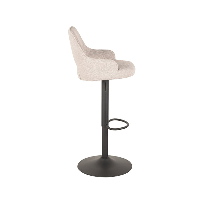 LABEL51 Barkruk Fer naturel boucle Gaslift 50x52x110 cm