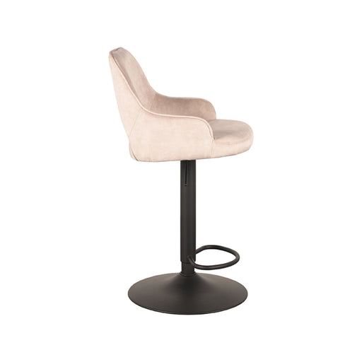 LABEL51 Barkruk Fer - Naturel - Velours - Gaslift-Barkrukken-LABEL51