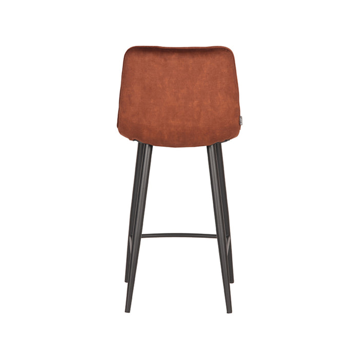 LABEL51 Barkruk Jelt Rust Velours Laag 42x46x92 cm-Barkrukken-LABEL51