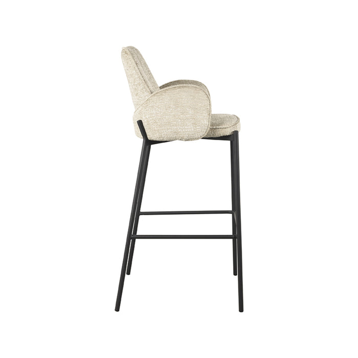 LABEL51 Barkruk Joni Beige Elegance Hoog 51x53x107 cm-Barkrukken-LABEL51