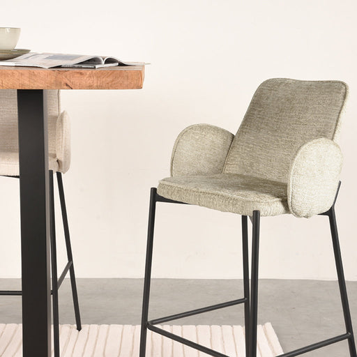 LABEL51 Barkruk Joni - Beige - Elegance - Hoog-Barkrukken-LABEL51