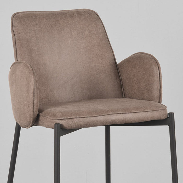 LABEL51 Barkruk Joni - Taupe - Micro Suede - Hoog-Barkrukken-LABEL51