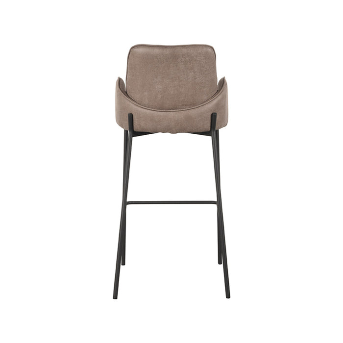 LABEL51 Barkruk Joni - Taupe - Micro Suede - Hoog-Barkrukken-LABEL51