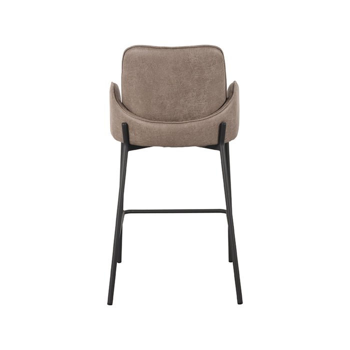 LABEL51 Barkruk Joni - Taupe - Micro Suede - Laag-Barkrukken-LABEL51