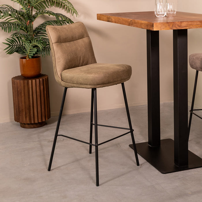 LABEL51 Dining Chair Lennon - Moss - Micro Suede - High