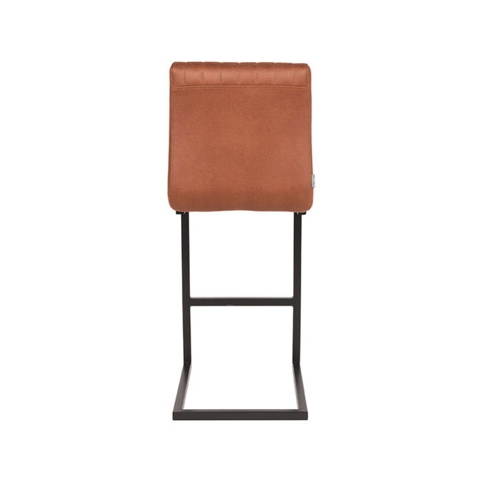 LABEL51 Barkruk Milo Cognac Microvezel 41x53x100 cm-Barkrukken-LABEL51
