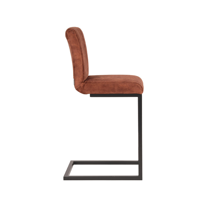 LABEL51 Barkruk Milo Fluweel Rust 66cm-Barkrukken-LABEL51