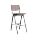 LABEL51 Barkruk Solid - Donkerbruin - Hout - Hoog-Barkrukken-LABEL51