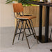 LABEL51 Barkruk Solid - Walnoot - Hout - Hoog-Barkrukken-LABEL51