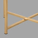 LABEL51 Bijzettafel Dox Espresso Mangohout 40 cm Goud 40x40x40 cm-Bijzettafels-LABEL51