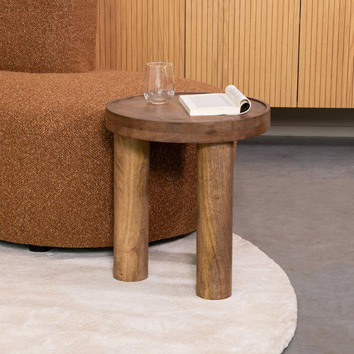 LABEL51 Bijzettafel Elly Nature Smooth 42x42x46 cm-Bijzettafels-LABEL51