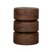 LABEL51 Bijzettafel Milly - Nature Smooth - Mangohout - 35 cm - Rond
