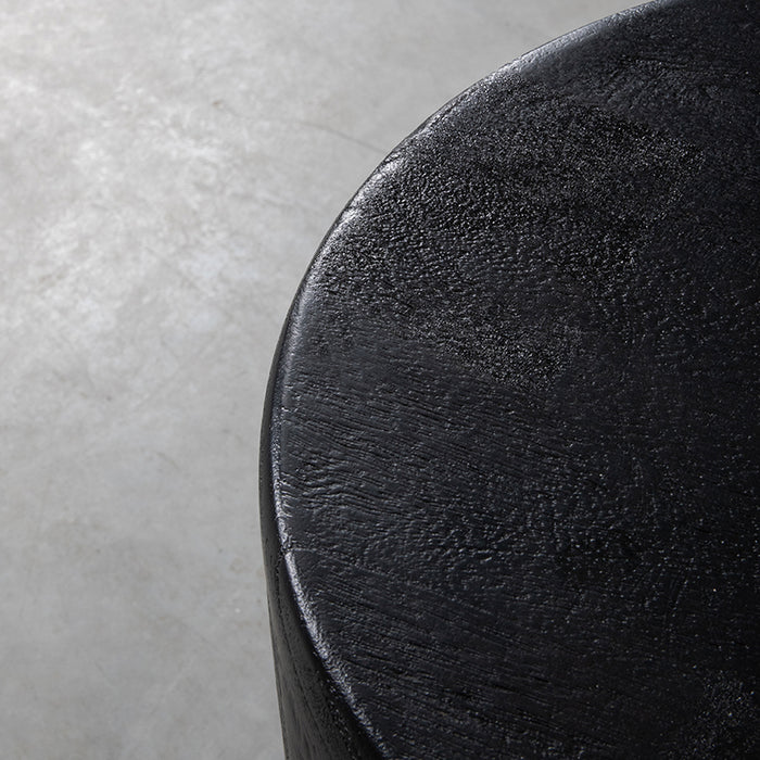 LABEL51 Side Table Milly Black Mango Wood 35 cm Round 35x35x47 cm