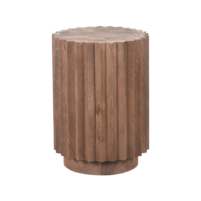 LABEL51 Bijzettafel Novan Espresso Mangohout 35 cm 35x35x48 cm-Bijzettafels-LABEL51