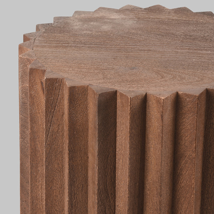 LABEL51 Bijzettafel Novan - Espresso - Mangohout - 35 cm-Bijzettafels-LABEL51