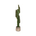 LABEL51 kunststof cactus van 130 cm hoog in een decoratieve grijze pot.
