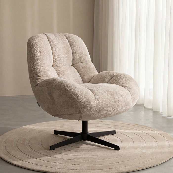 LABEL51 Armchair Huxley - Natural - Chenille - One size