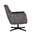 LABEL51 Draaifauteuil Toby Antraciet Velours 75x80x85 cm-Fauteuils-LABEL51